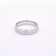 Sterling silver 5mm gents textured wedding ring 35577