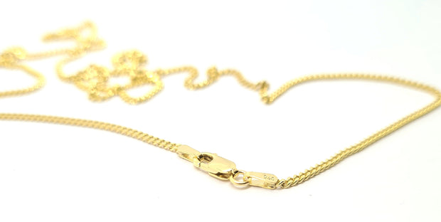 DEPOSIT ORDER 1829 9ct yellow gold 28" Diamond cut curb chain- special custom length
