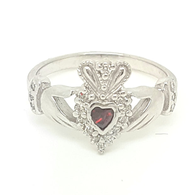 Sterling Silver CZ Ladys Ring 33377