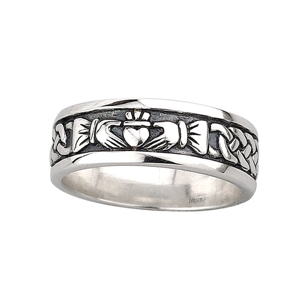 Gents Claddagh band Ring 25297