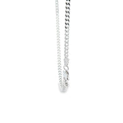 Sterling silver curb link chain heavy weight, 20"/51cm 27557