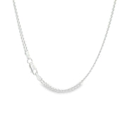 Sterling silver curb link chain, 2.7mm width, heavy weight, 24"/61cm, perfect for that heavier chunky piece 27559
