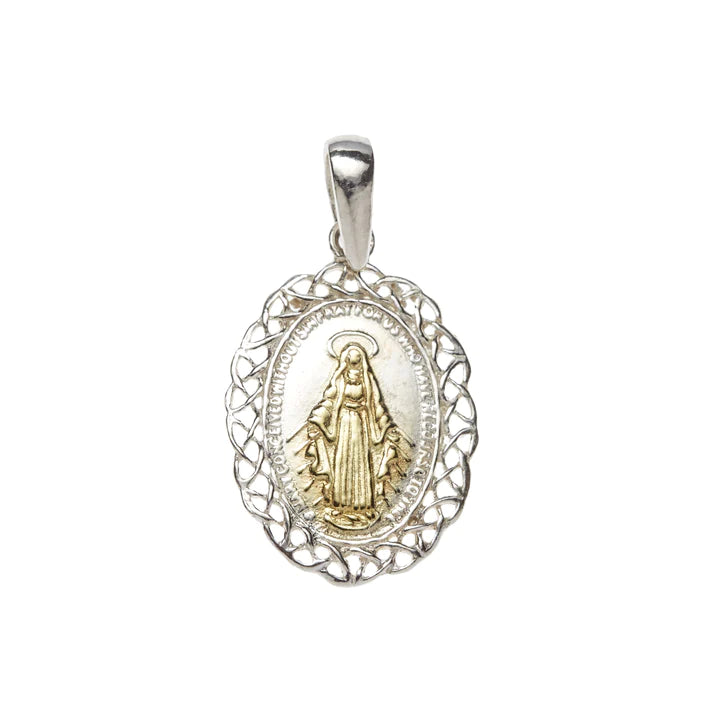 Miraculous medal with Celtic surround 36052 - Armin Lowe Jewellers
