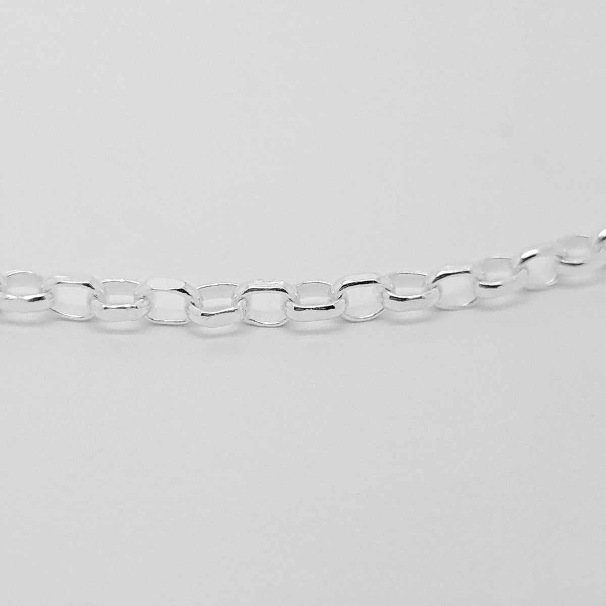 Sterling silver diamond cut chunky belcher chain 24"/61cm 28536 - Armin Lowe Jewellers