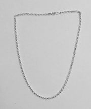 Sterling silver diamond cut belcher link chain, 20"/51cm 28543