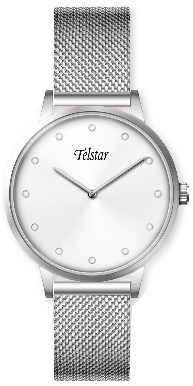 Telstar Cannes W1101 MSS ladies steel mesh bracelet watch 35298
