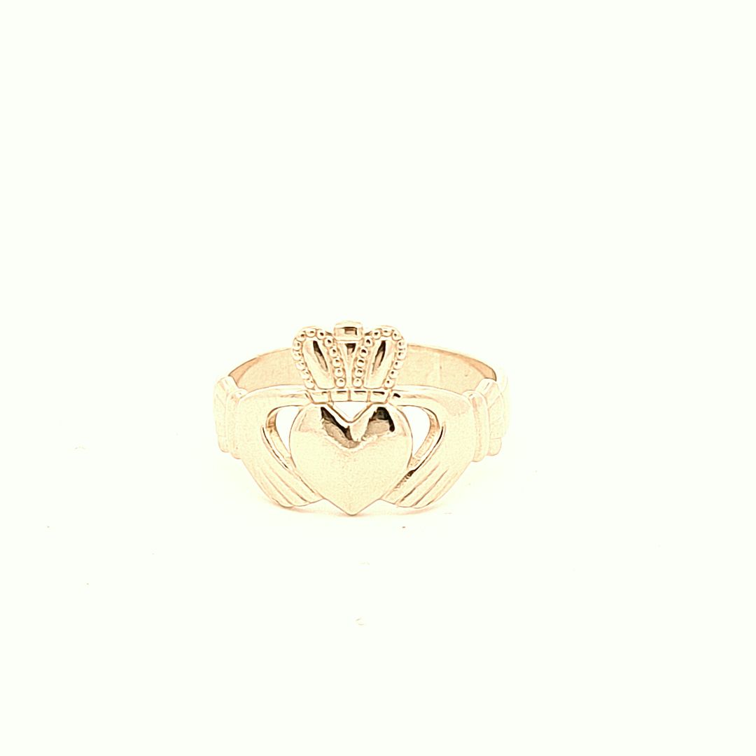 9ct gold Claddagh ring 36249 - Armin Lowe Jewellers
