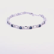 Sapphire Blue CZ bracelet 36126