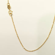 9ct gold diamond cut cable chain suitable for pendant 32976