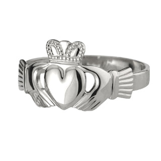 Sterling Silver Gents Claddagh ring