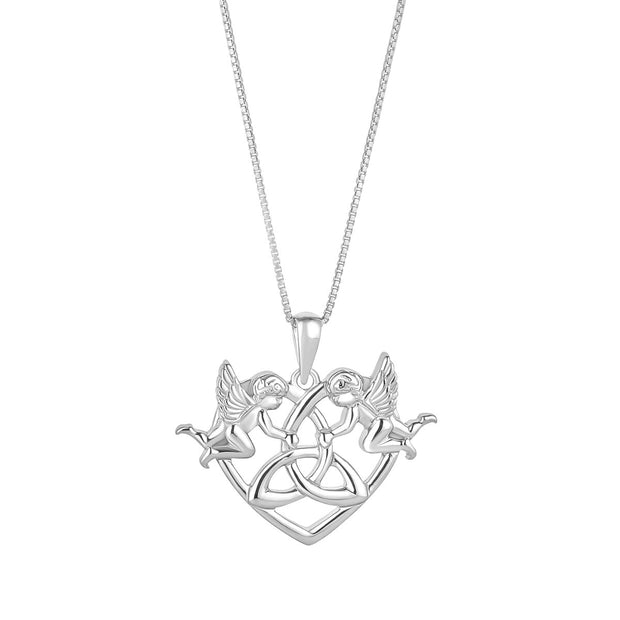 Celtic Trinity Knot and Angels pendant 35474