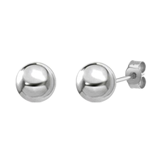8mm sterling silver ball stud 35993